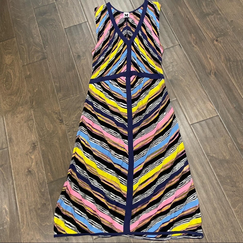 Missoni Multicolor Sleeveless Midi Dress size 10